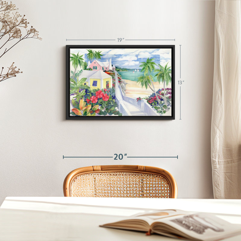 Island Cliff, reproduction sur toile, H 13 po x l 19 po