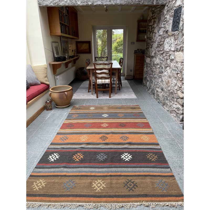 Strozier Striped Hand Woven Area Rug, Rectangle 150 x 240cm
