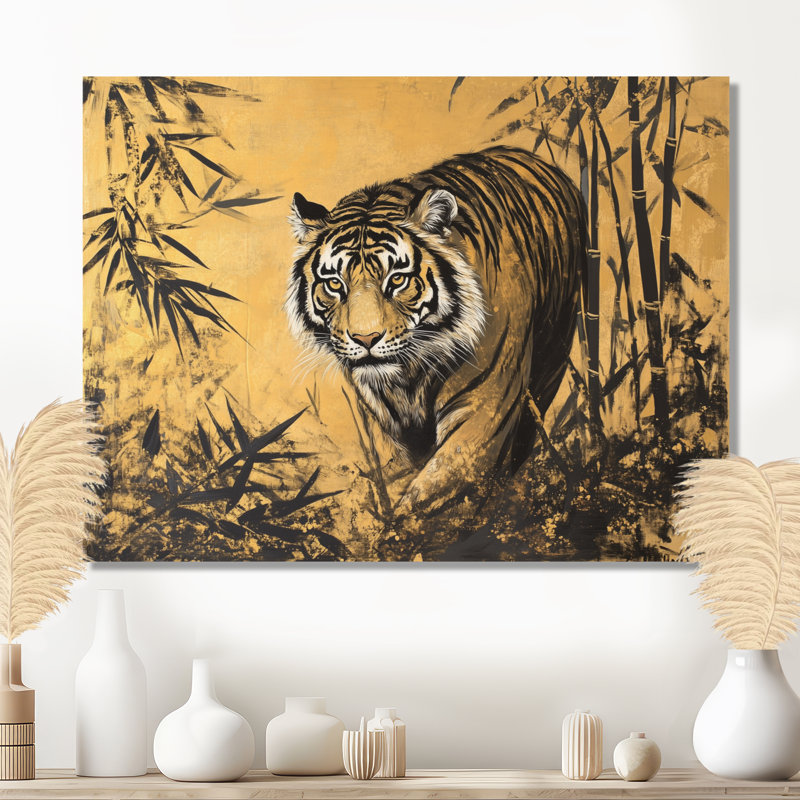 Kirsti III - Asian Canvas Wall Art, H 12 po x l 20 po, Toile tendue