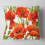 Modèle sans couture de coquelicots rouges - coussin décoratif imprimé floral-960940964