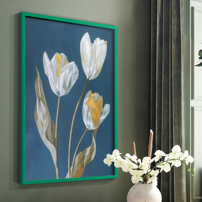 Série FLORAL Cxxxv - reproduction encadrée de qualité supérieure - prête à être accrochée - aucun clou requis