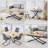 Brailee Metal Base Dining Table-521621466-521621467