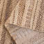 Tapis rayé en laine / jute / coton tissé à la main Edney - brun / beige-424437042