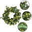 Couronne d'eucalyptus artificiel de 18 pouces, couronne de verdure toutes saisons pour décor rustique maison de campagne printemps été automne