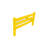 Canary Yellow Solid Wood Queen Bed Frame