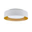 Grand luminaire encastré 3 lumières 15 pouces, finition dorée et orange-1614398286