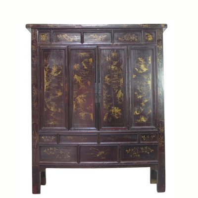 Armoire antique de style chinois chinois