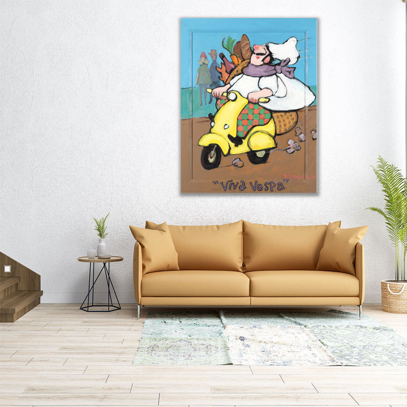 Viva Vespa - Canvas Print Wall Art, 20" H x 16" W