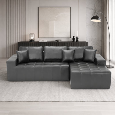 L-Shaped Compression Sofa Bed with Zero Assembly