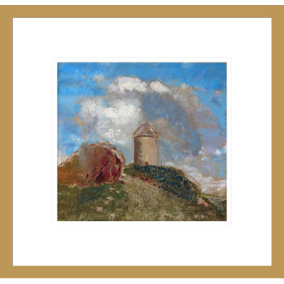 «Le Moulin a Vent» par Odilon Redon, impression giclée sur cadre
