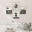 Mid-Century Duotone Monstera Leaf Landscape - ensemble de 4 reproductions de cadres photo simples-97762563-97762564