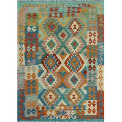 Tapis bleu Bousson Kilim Chinue