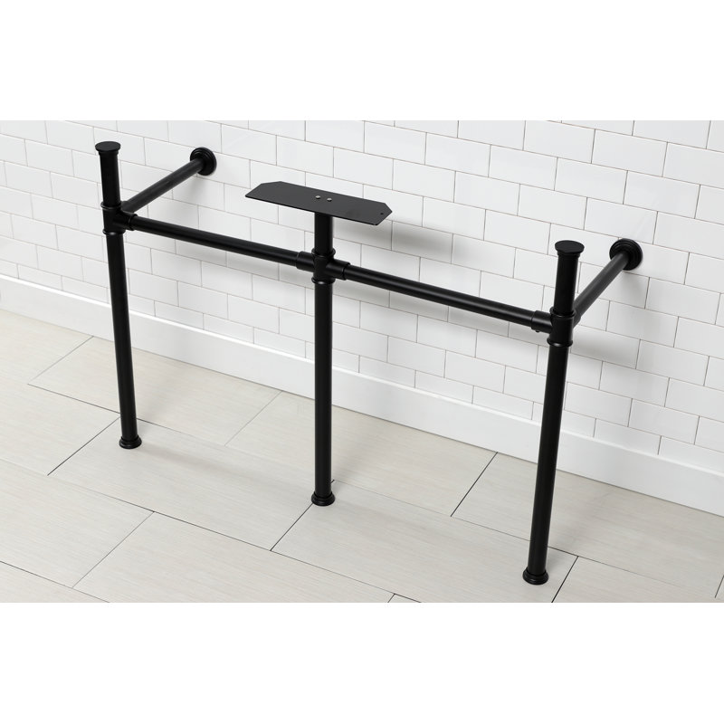Kingston Brass Imperial Stainless Steel Console Sink Legs, Matte Black