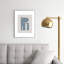 Mid Century Blue II, encadré sur papier-194408480-194408485