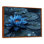 Étang de lotus bleu bleu rayonnant Blooms II - lotus art mural de salon