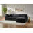 Kirstey Velvet L-Shaped Sectional Reversible-87141380