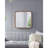 32"X32" Square Mirror With Wood Frame, Wall Mirror For Living Room Bathroom Entryway
