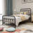 Hidalgo Metal Platform Bed-118303750-118303749