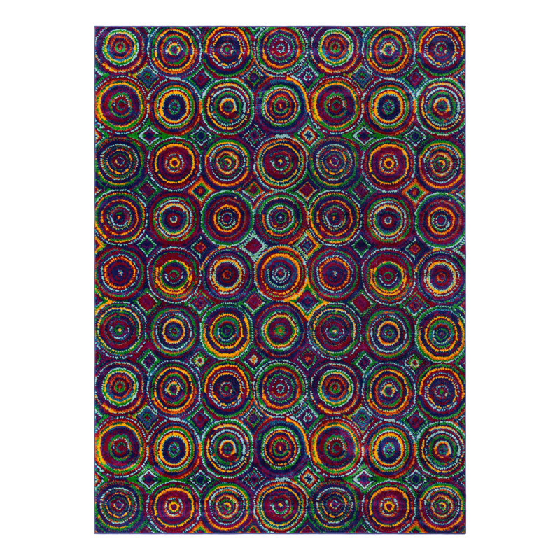 Geometric Indoor Rug, Rectangle 9' x 12'