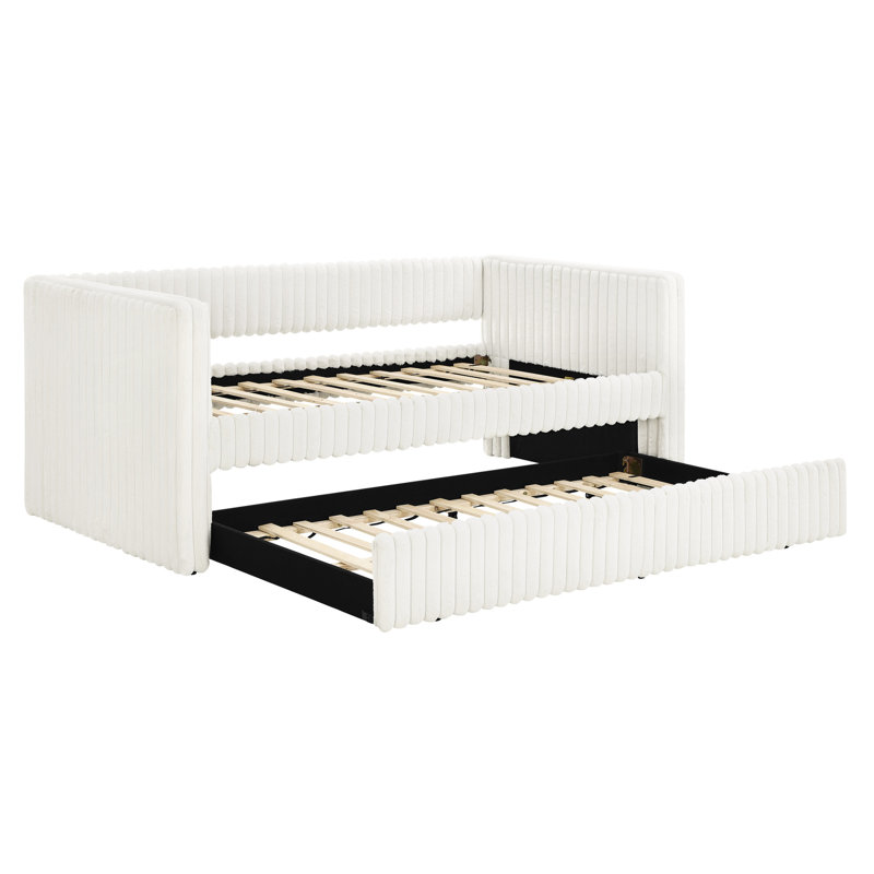 Lit de jour simple beige Modern, Beige