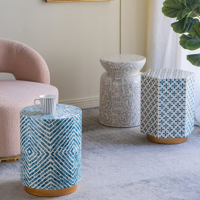 Tabouret d'appoint rond