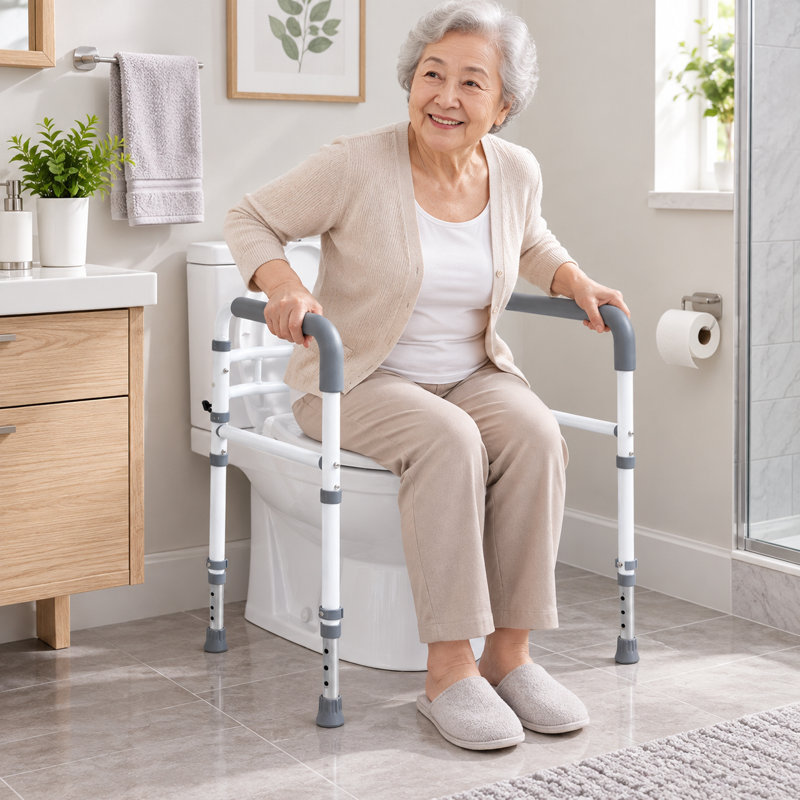 Barre d'appui pour toilettes pour personnes âgées