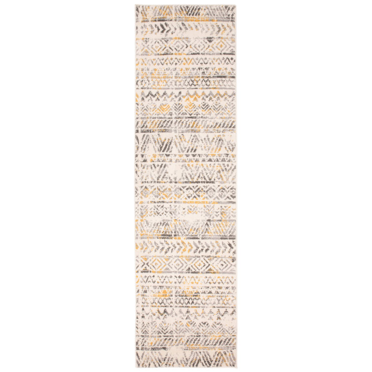 Geometric Gray/Yellow/Ivory Area Rug