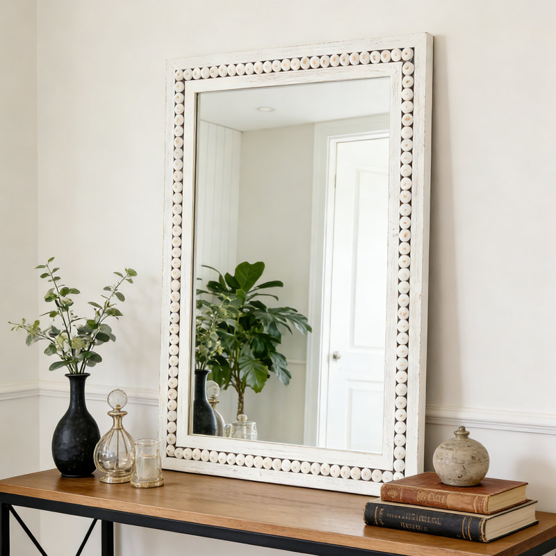 Miroir Rustic, Blanc, H 22 po x l 30 po