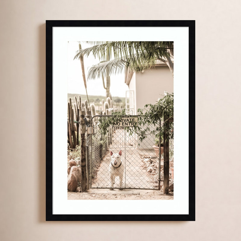 Reproduction d'art encadrée Daisey, Cadre noir, H 41 po x l 30 po