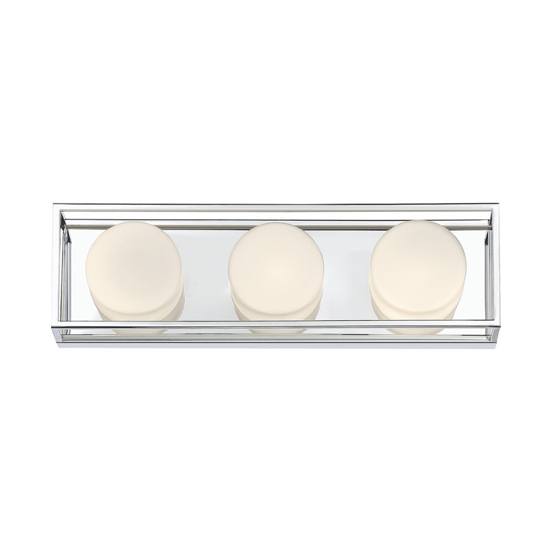 3 - Light Dimmable LED Bath Bar, Chrome