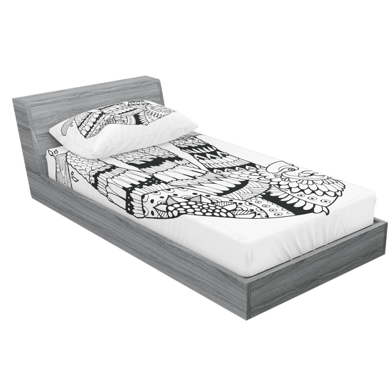 Microfiber Sheet Set, Twin XL Sheet Set with Fitted Sheet