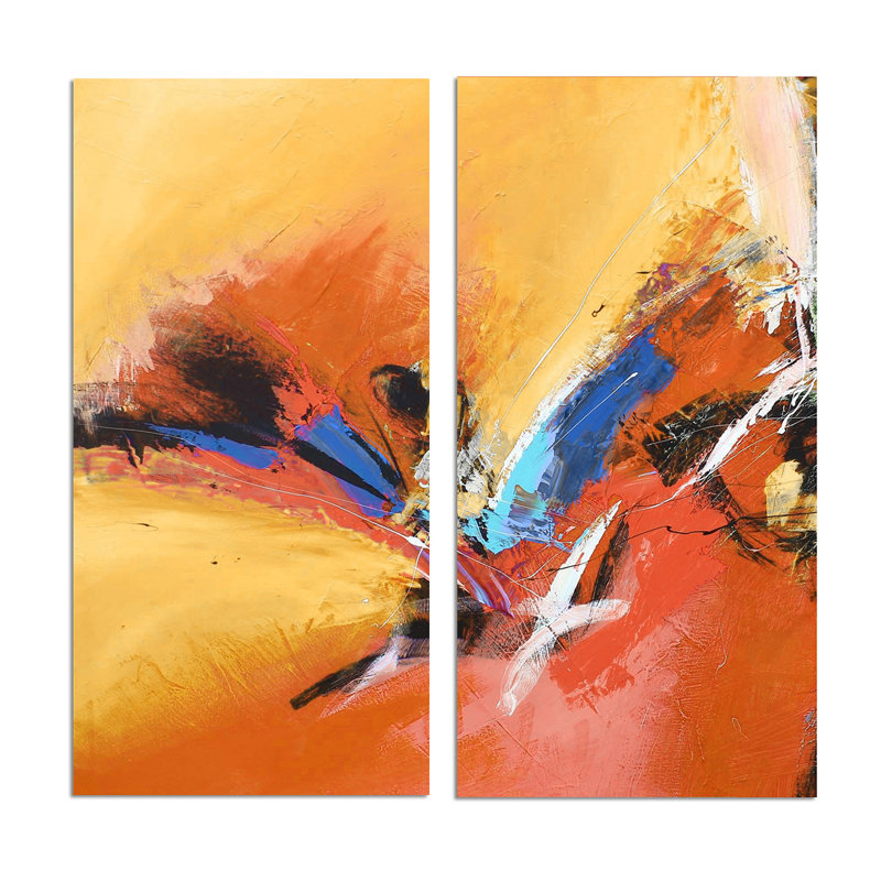 « bueno exchange lxxiii », ensemble de 2 reproductions d’art sur toiles tendues