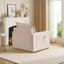 Fauteuil pivotant rembourré 36 po Chenille-114237960