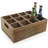 12-Bottle Tabletop Beer Bottle Rack in Brown