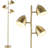 66.5'' Brass Gold Tree Floor Lamp