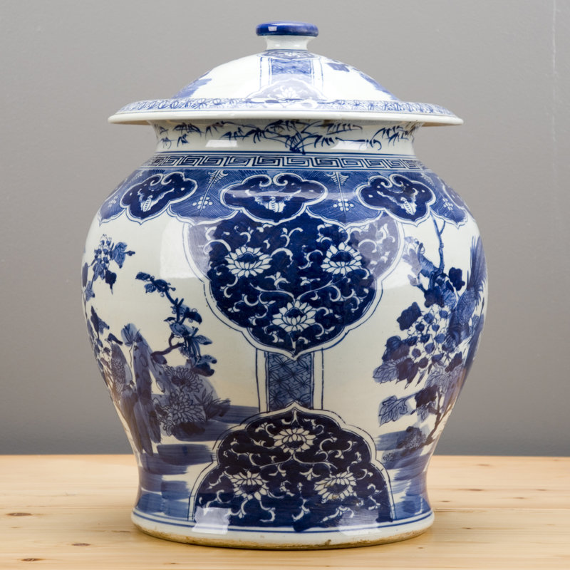 Handmade Porcelain China Ginger Jar