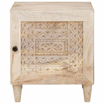 40cm W Solid Wood Bedside Table