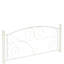 Structure de lit en métal blanc pleine grandeur, système de fleurs unique, facile à assembler, pas de sommier tapissier nécessaire en métal, silencieux et stable, compatible avec les matelas en mousse à mémoire de forme, nécessaire-129628590