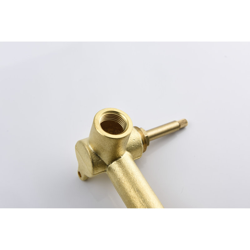 Wall Mounted Gold Bathroom Faucet - Construction, Surface, Classic Design Mount In Drip- Cartridge, Sleek Design, Rust And Corrosion Resistance