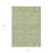 3' X 5' Artichoke Green And Ivory Floral Washable Indoor Outdoor Area Rug