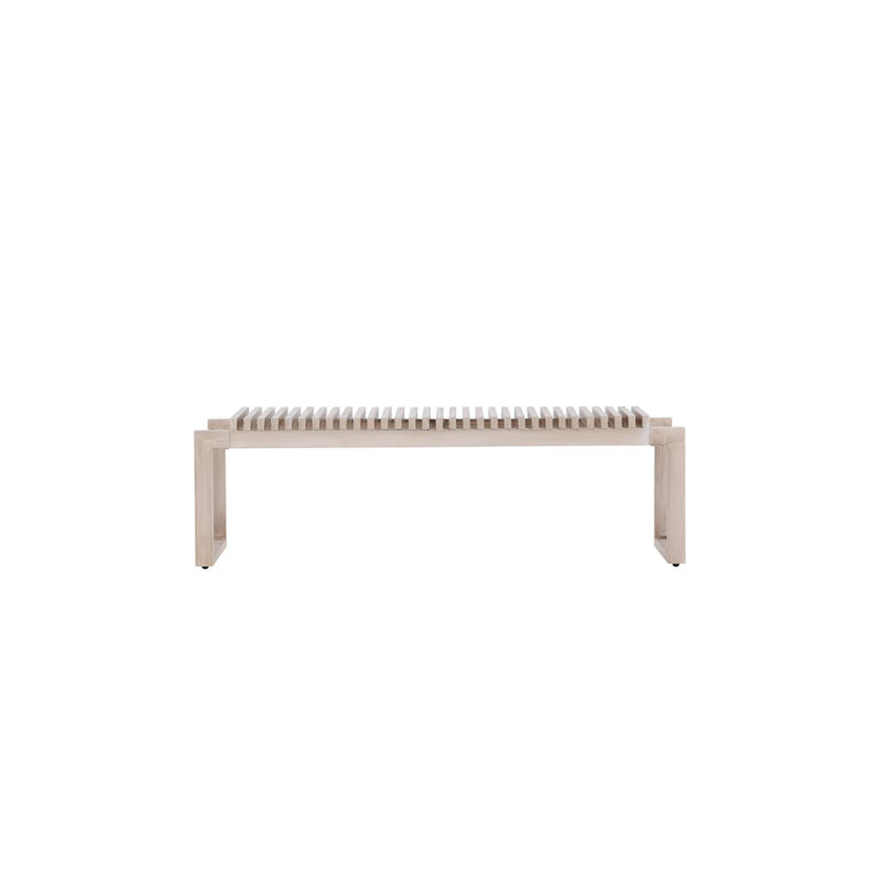 Skopelos Solid Wood Outdoor Bench
