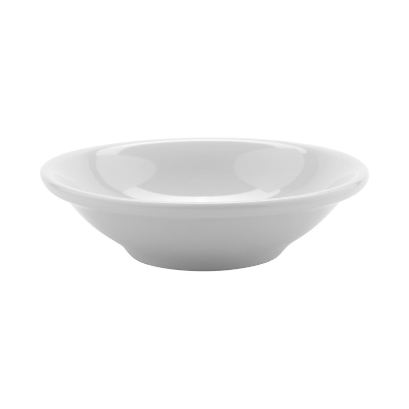 GET Plat à singes en porcelaine haute résistance, 4 onces, blanc (ensemble de 12)
