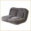 Canapé-lit simple convertible pliable gris | Gris | Profondeur du siège 63,78