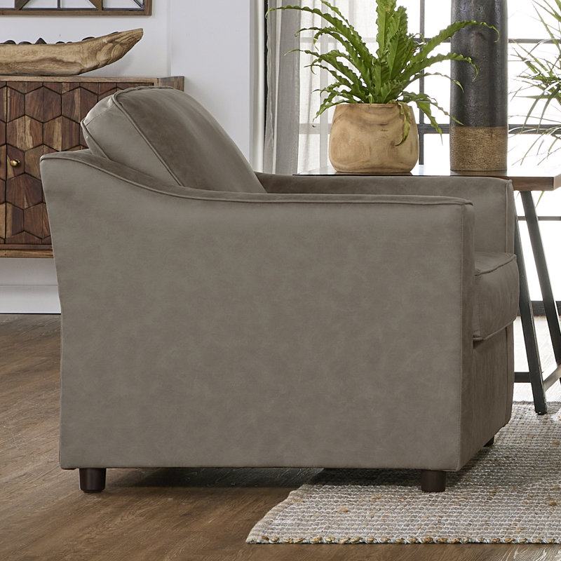 Chaise Hughes Furniture 13410, Perle brouillard