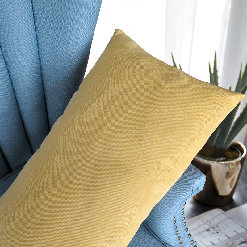 Housse de coussin rectangulaire, Jaune jojoba