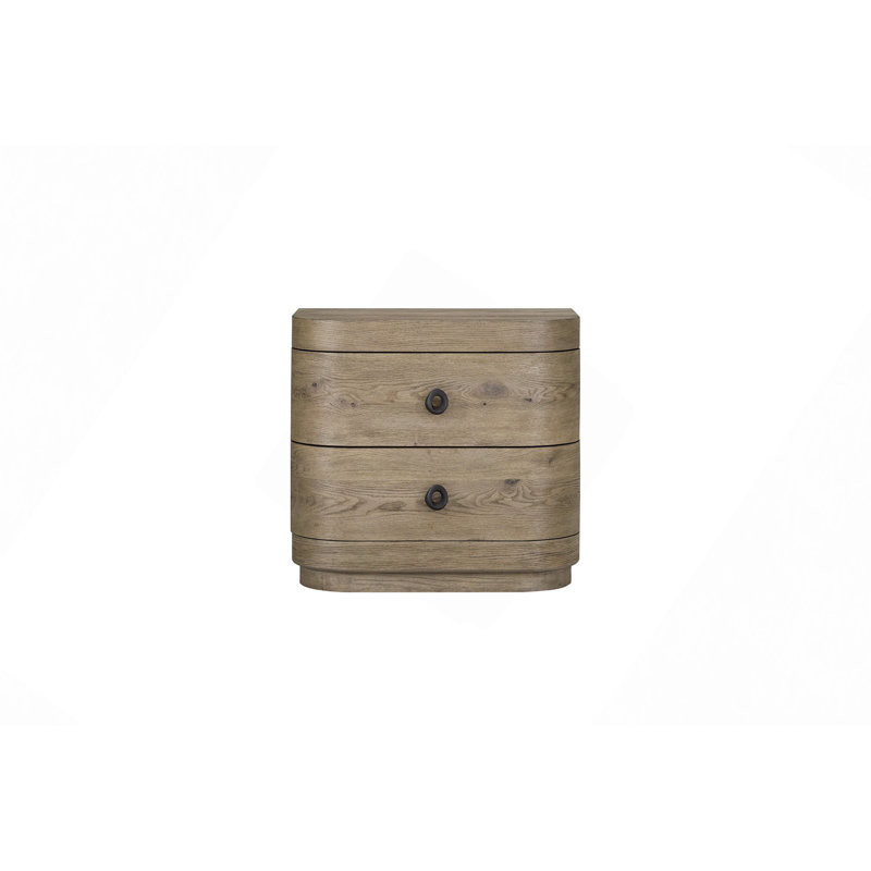Grande table de chevet à 2 tiroirs
