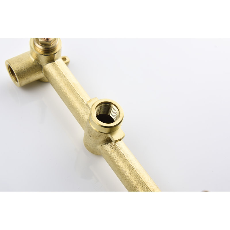 Bathroom Wall Mounted Faucet Matte Black Design Element - Brass, Fingerprint-, Modern Touch Rust-, Easy To Clean And Control Water Flow
