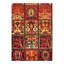 Hanan Hand Knotted Area Rug in Red