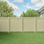 Horizontal Fence 5 in. x 5 in. x 108 in. Sand Vinyl Line Post