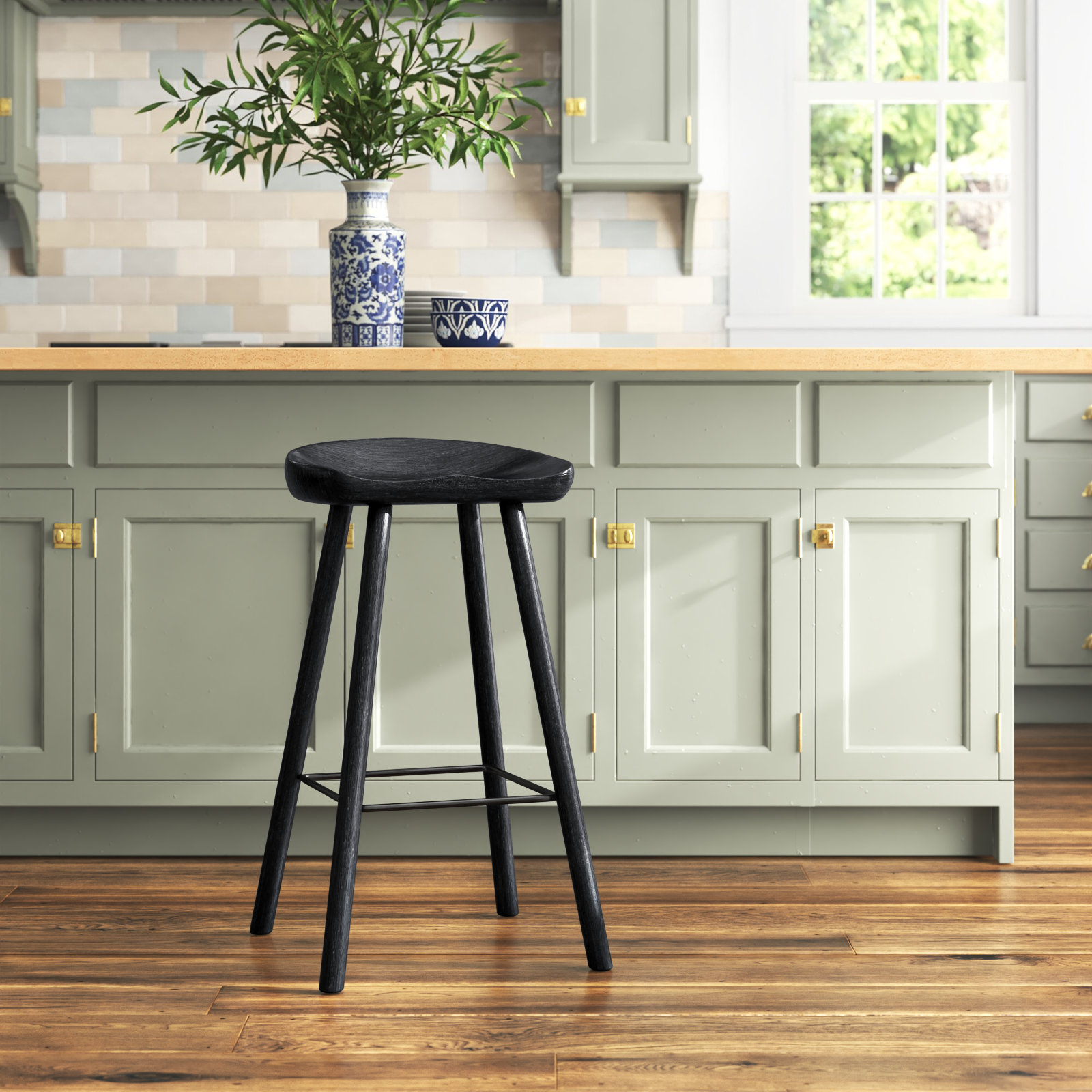 Casimer Bar and Counter Stool, Matte Black, Counter Stool (26.75” Seat Height)